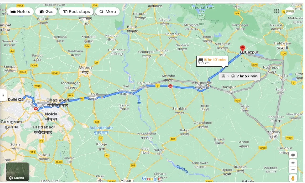 delhi-to-bazpur-one-way