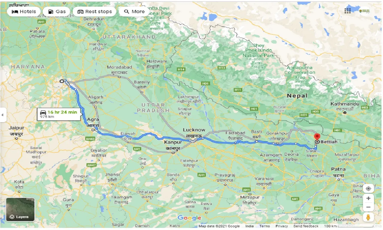 delhi-to-bettiah-one-way