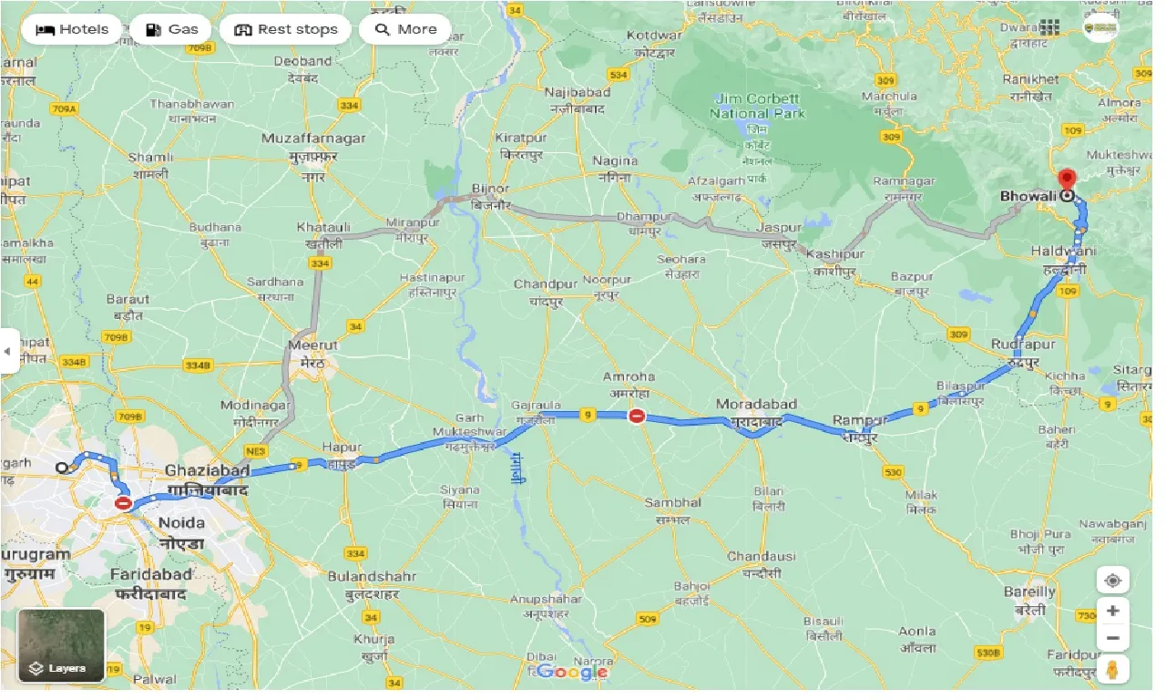 delhi-to-bhowali-one-way