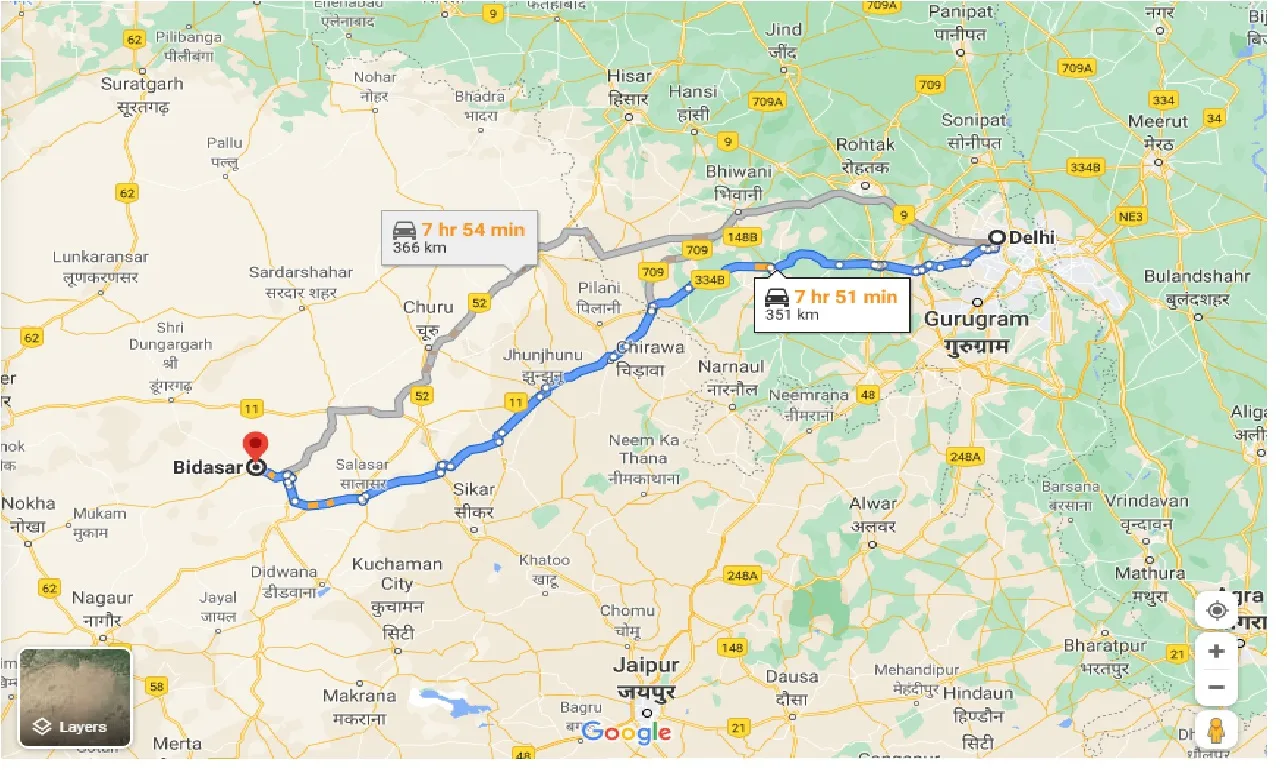delhi-to-bidasar-taxi