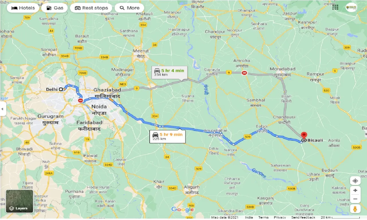 delhi-to-bisauli-round-trip