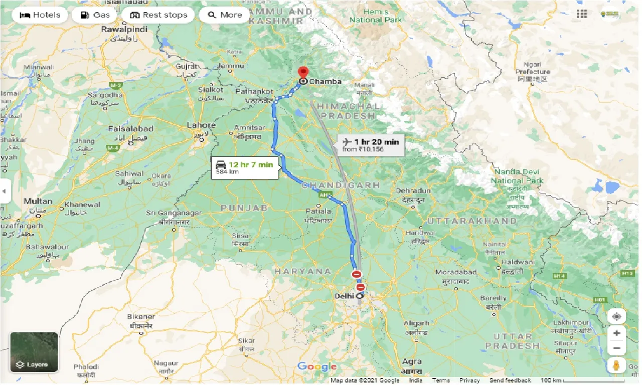 delhi-to-chamba-round-trip