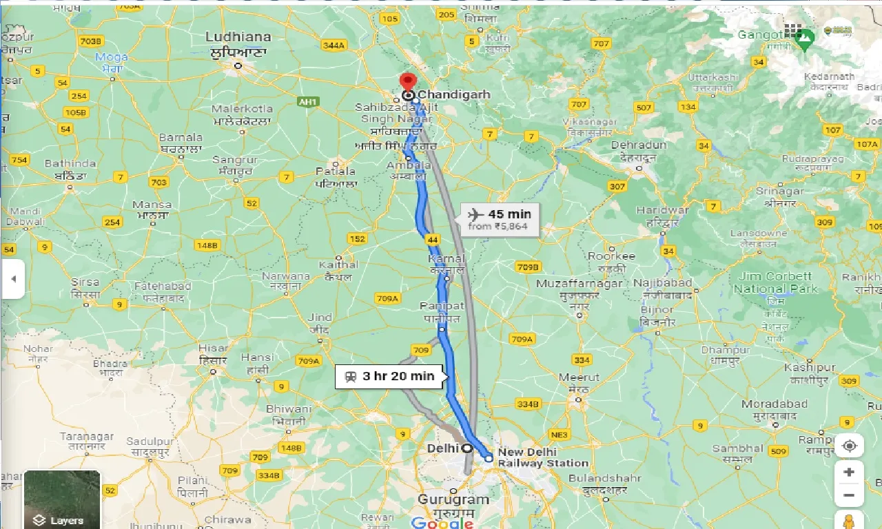 delhi-to-chandigarh-one-way