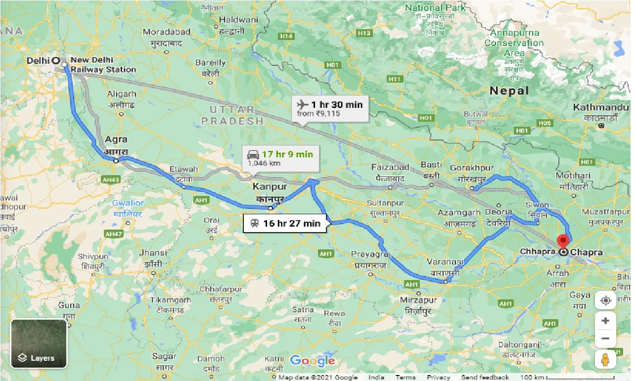 delhi-to-chapra-taxi