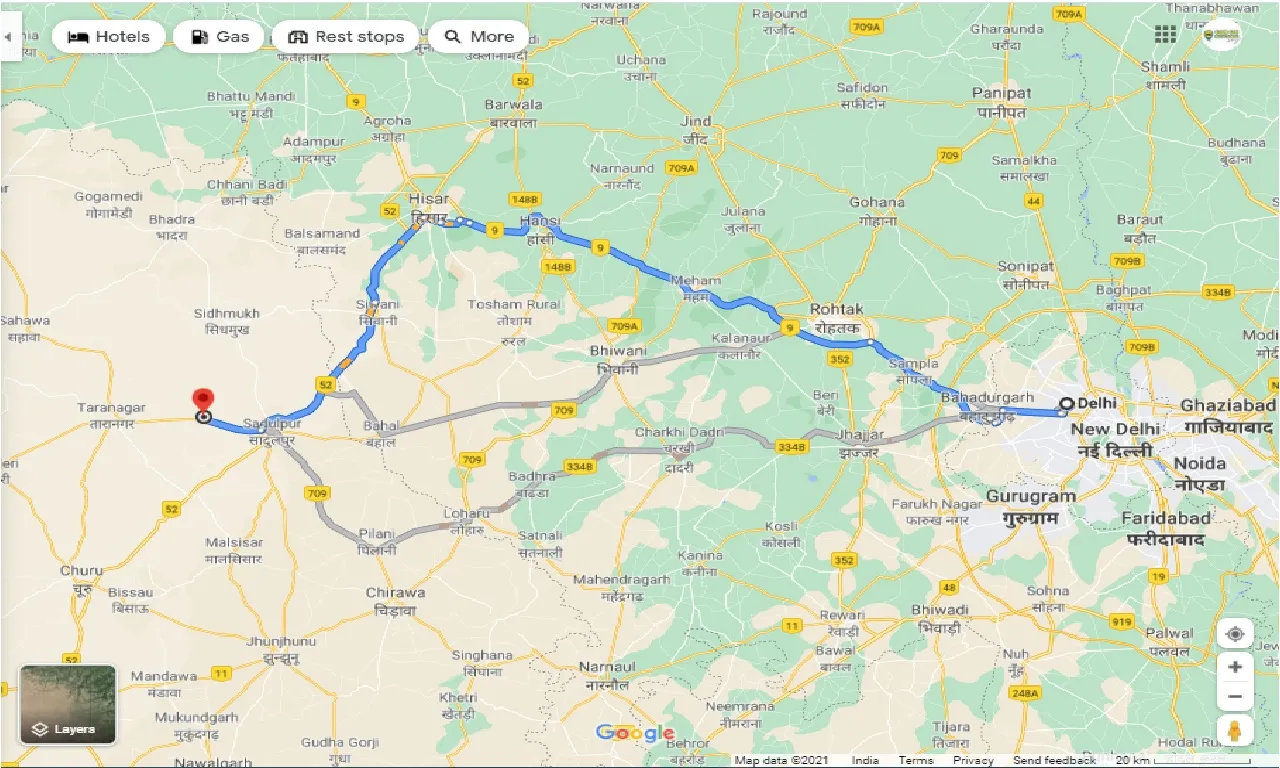 delhi-to-dadrewa-one-way