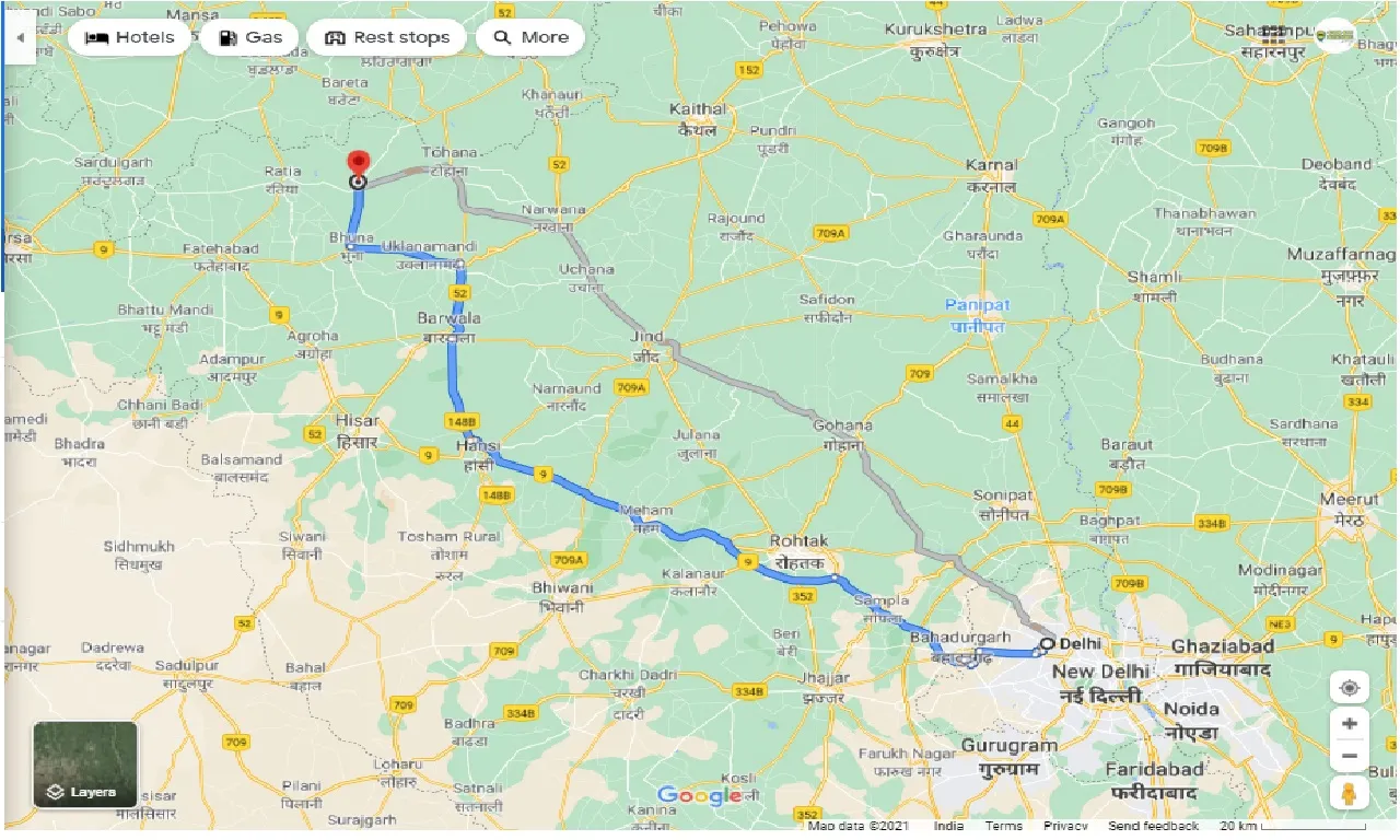 delhi-to-dharsul-kalan-round-trip