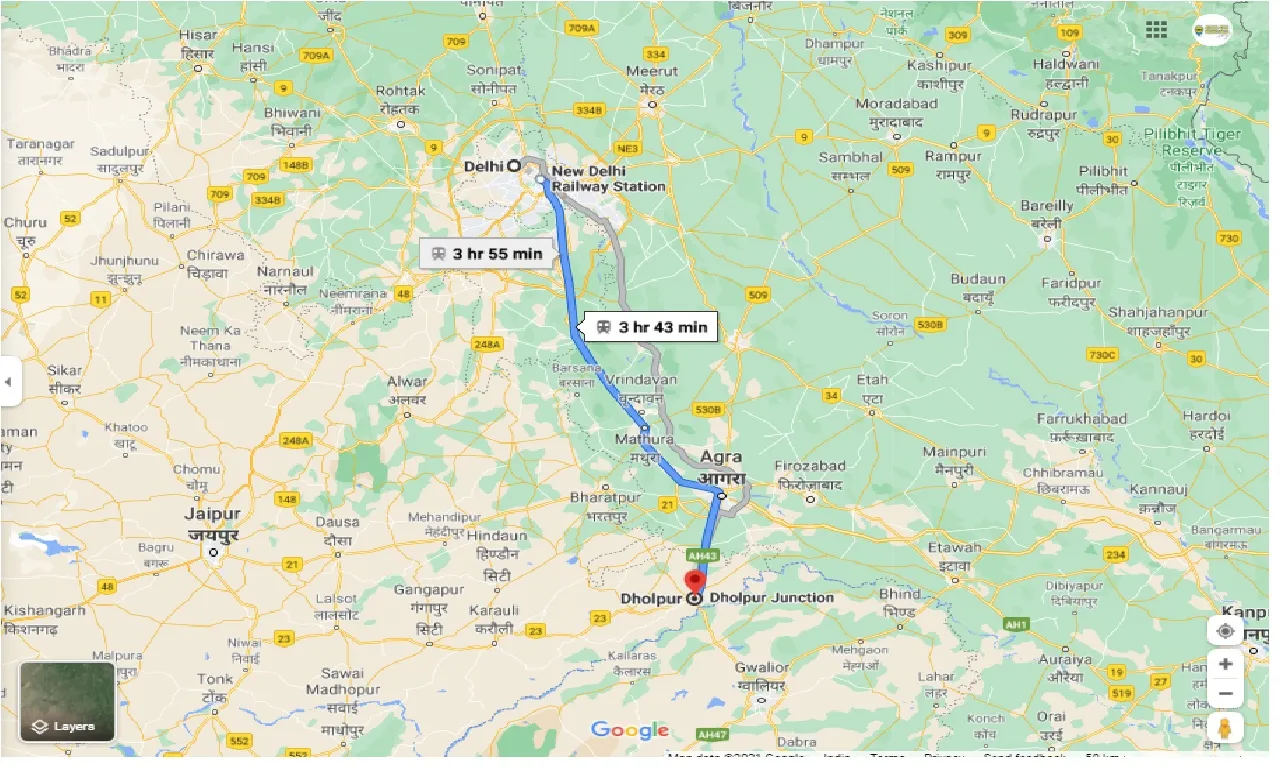 delhi-to-dholpur-one-way