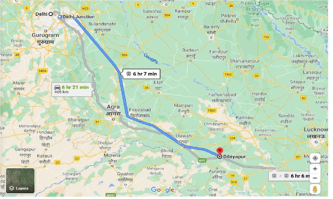 delhi-to-dibiyapur-taxi