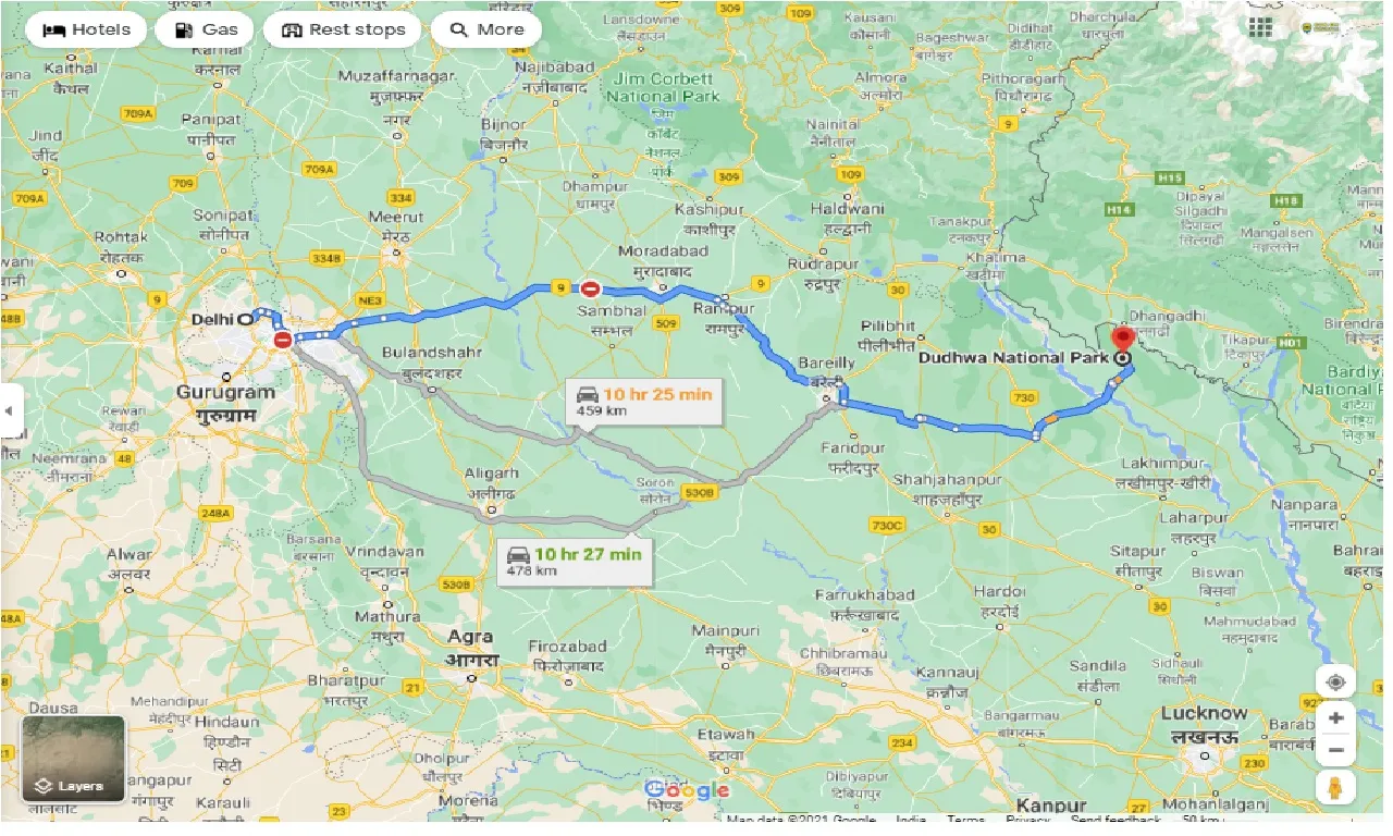 delhi-to-dudhwa-national-park-one-way