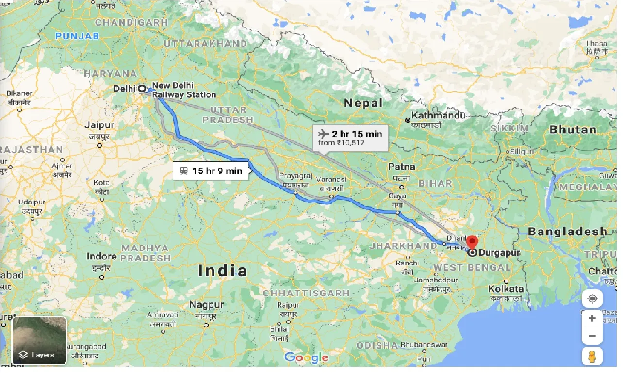 delhi-to-durgapur-taxi