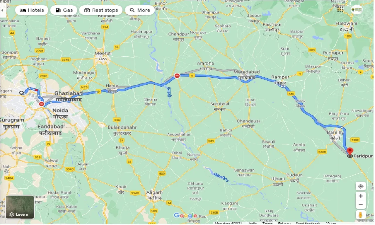 delhi-to-faridpur-one-way