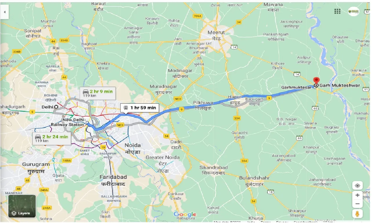 delhi-to-garh-mukteshwar-round-trip