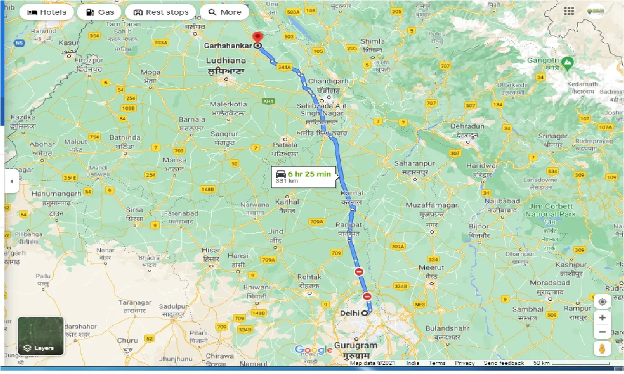 delhi-to-garhshankar-round-trip