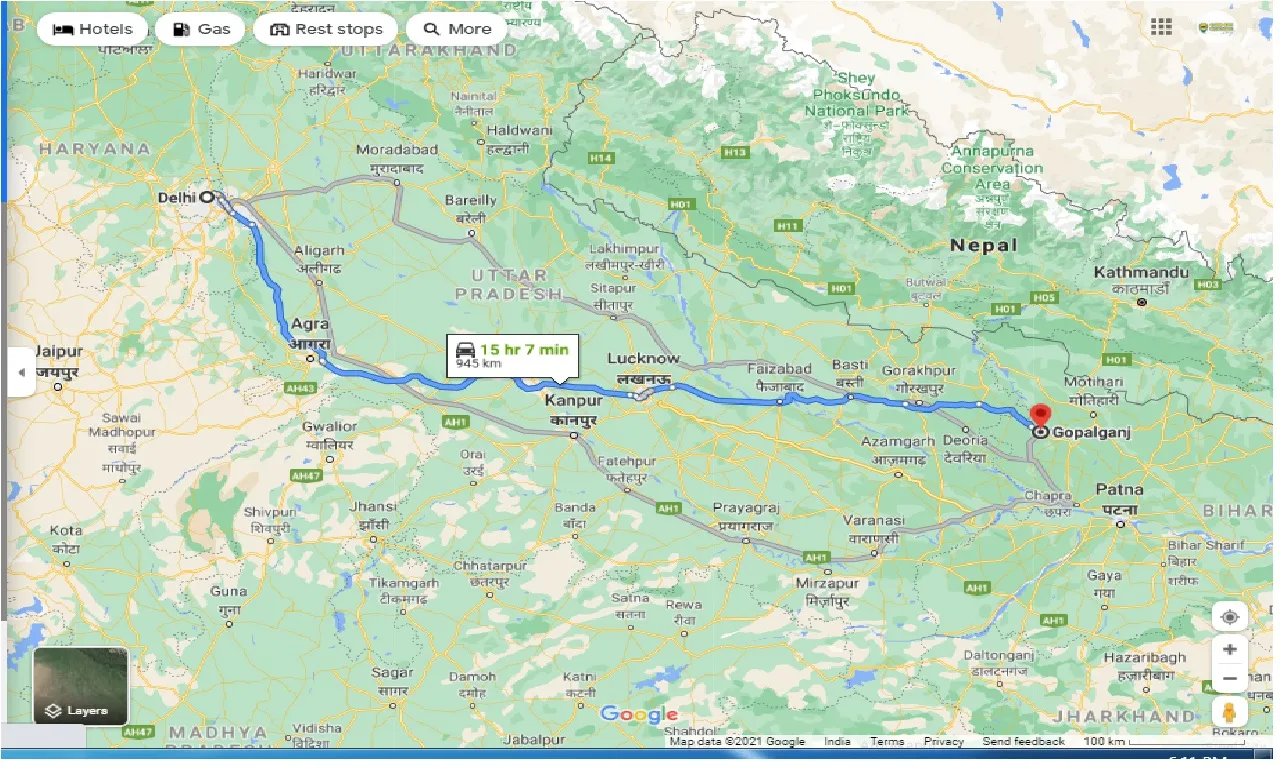 delhi-to-gopalganj-one-way