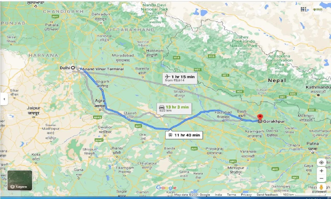 delhi-to-gorakhpur-one-way