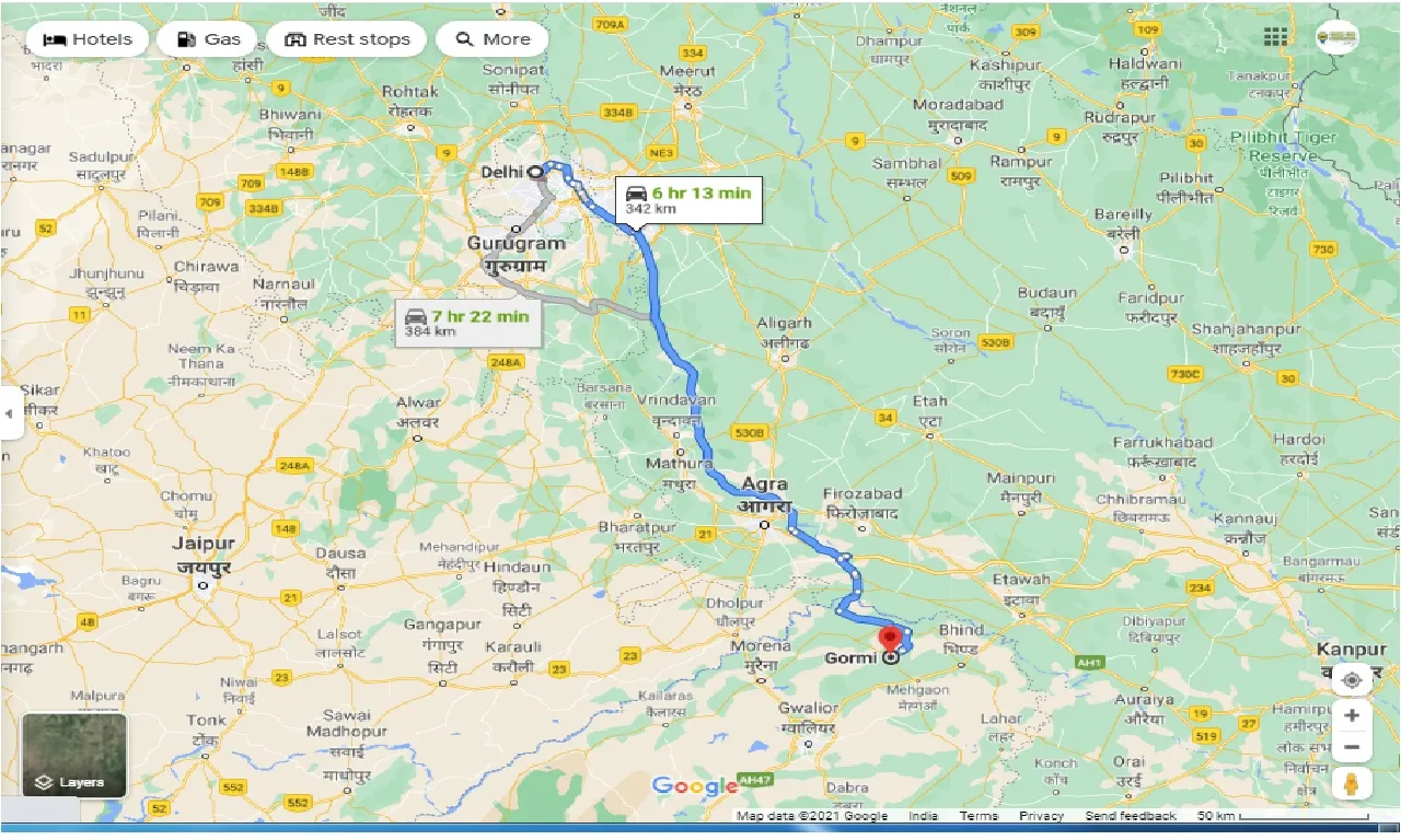delhi-to-gormi-round-trip