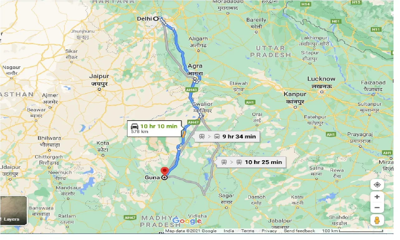 delhi-to-guna-taxi