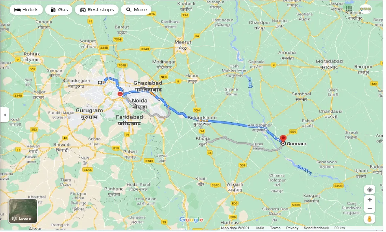 delhi-to-gunnaur-round-trip