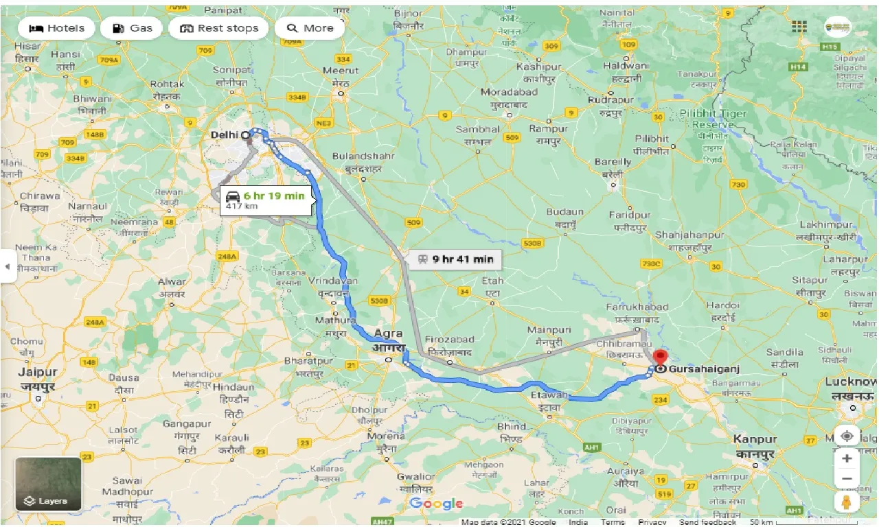 delhi-to-gursahaiganj-one-way
