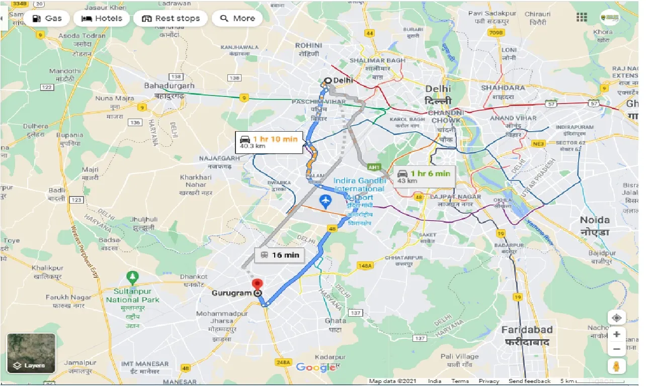delhi-to-gurugram-round-trip