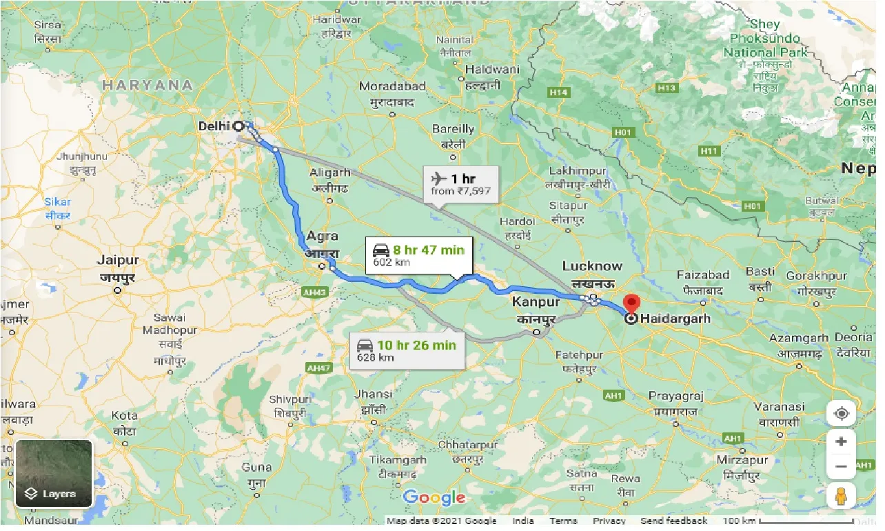 delhi-to-haidargarh-one-way