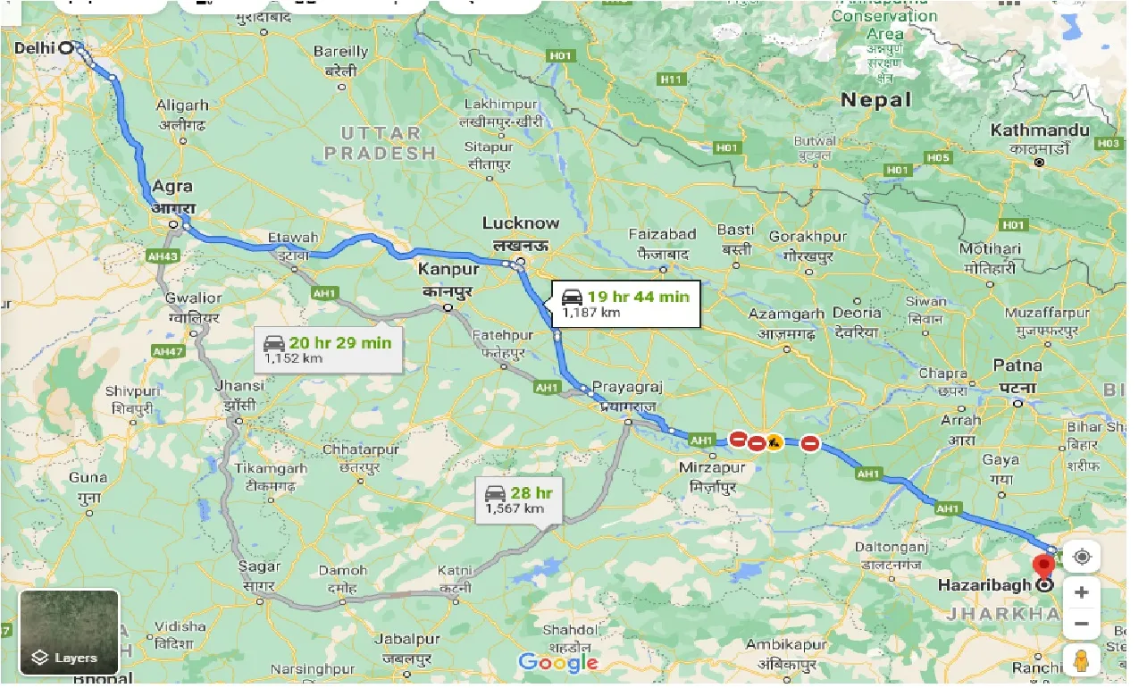 delhi-to-hazaribagh-taxi