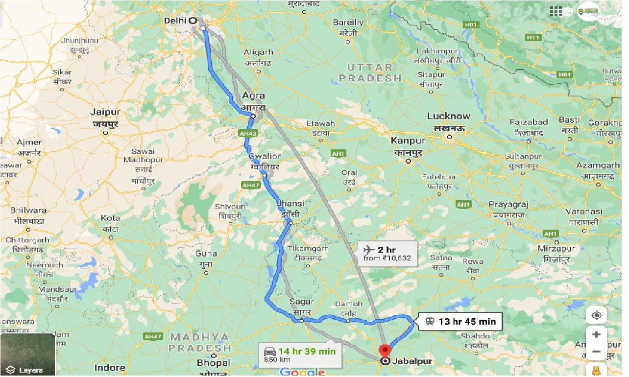 delhi-to-jabalpur-taxi