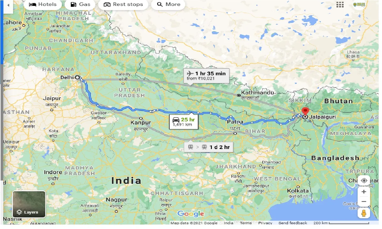 delhi-to-jalpaiguri-one-way