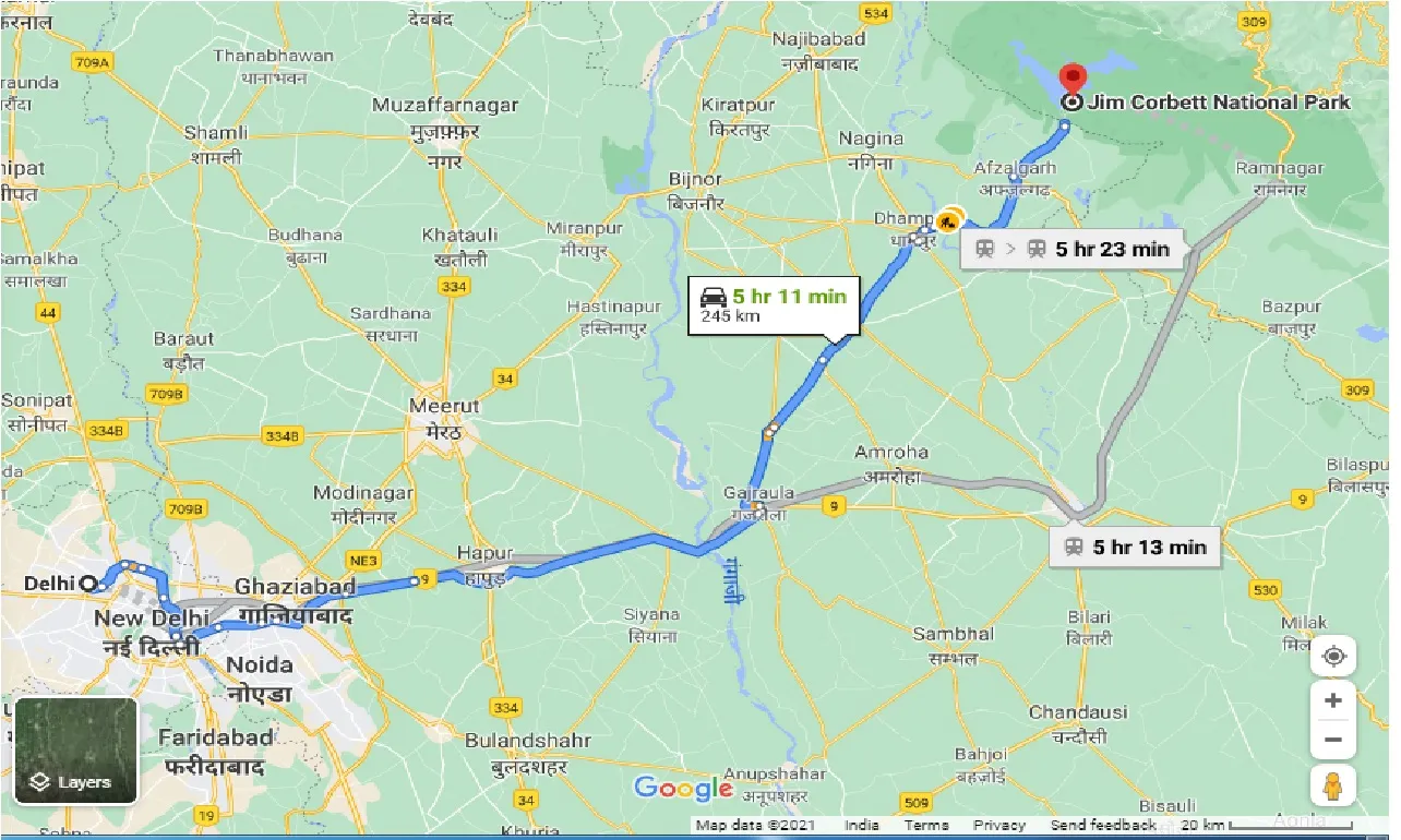 delhi-to-jim-corbett-one-way