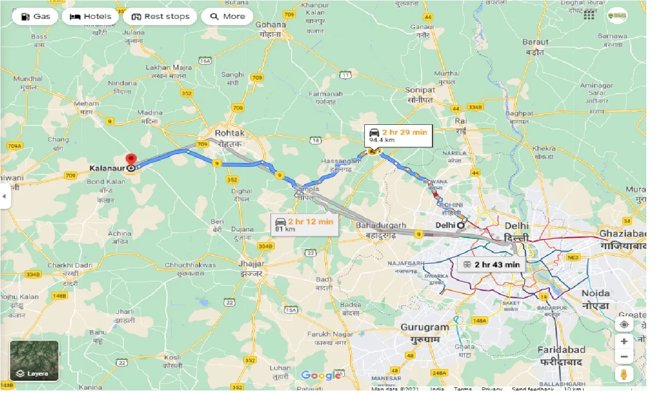 delhi-to-kalanaur-one-way