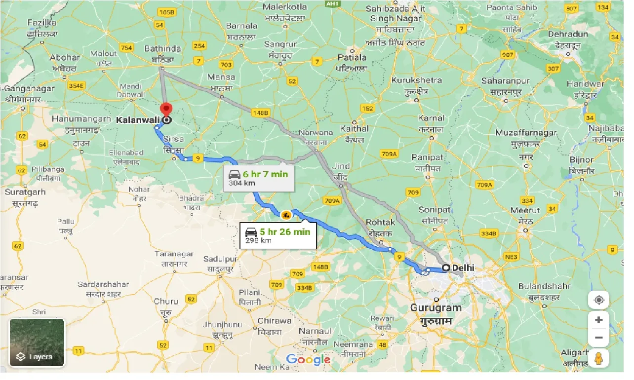 delhi-to-kalanwali-one-way