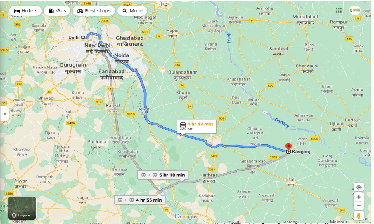 delhi-to-kasganj-round-trip