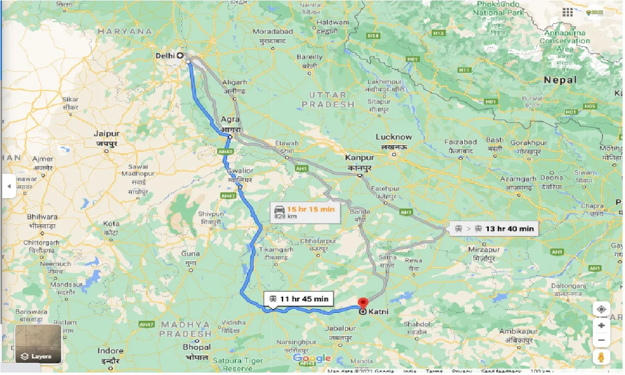 delhi-to-katni-round-trip