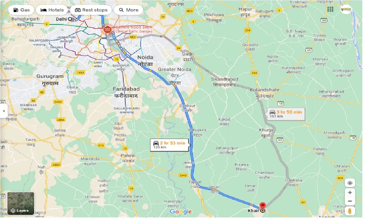 delhi-to-khair-round-trip