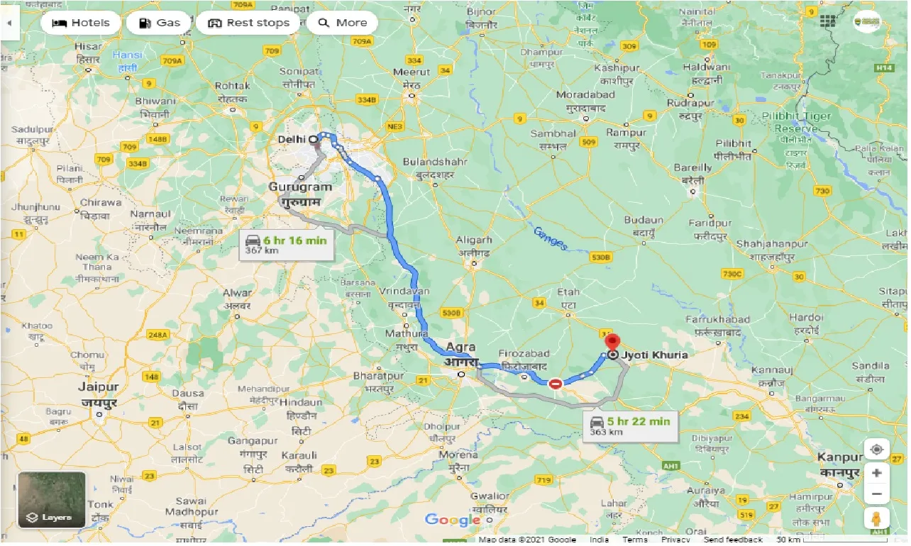 delhi-to-khuria-round-trip