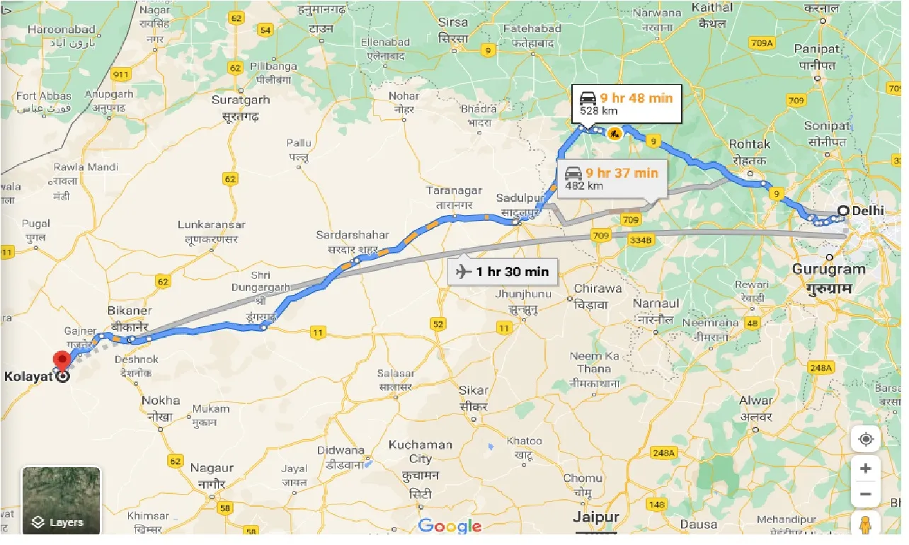 delhi-to-kolayat-one-way