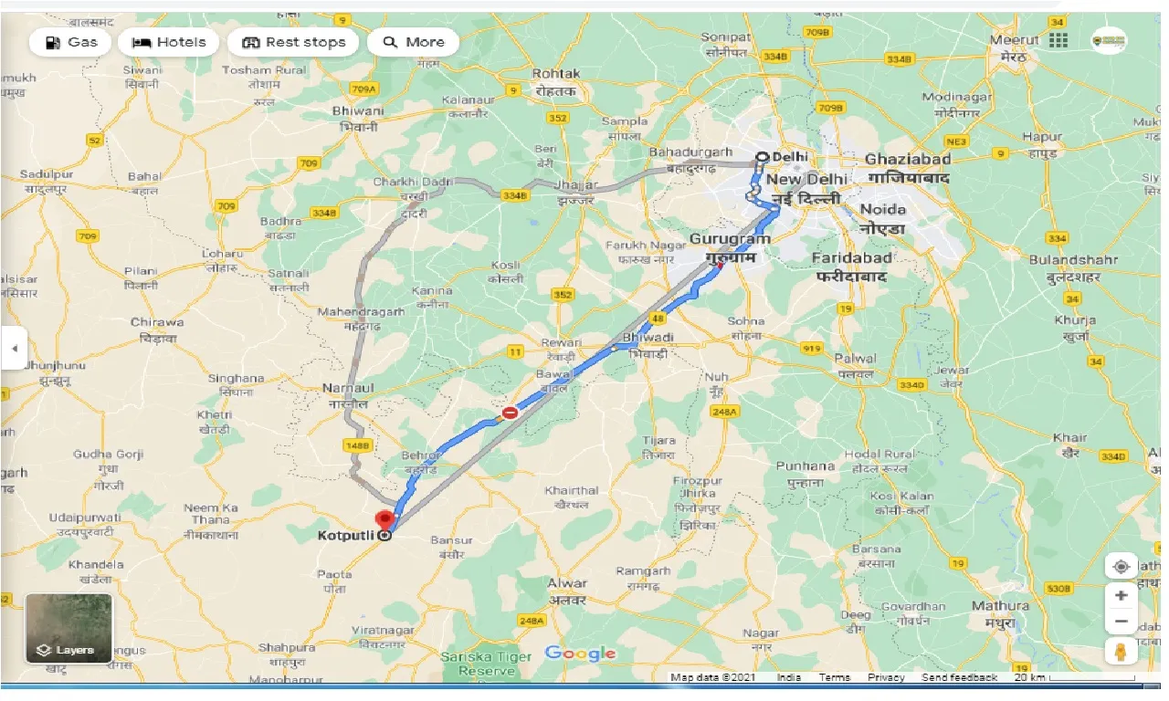delhi-to-kotputli-one-way