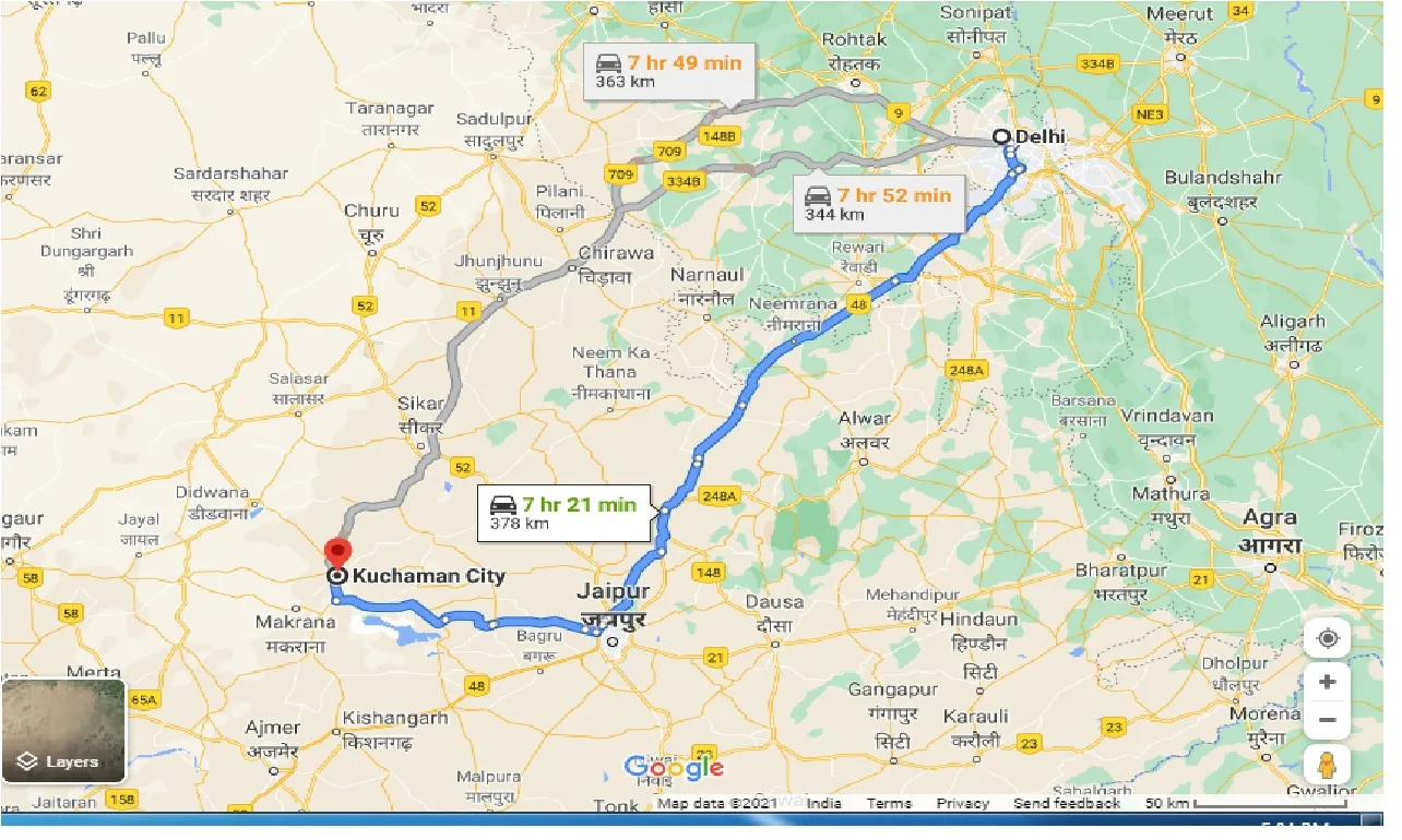 delhi-to-kuchaman-city-one-way