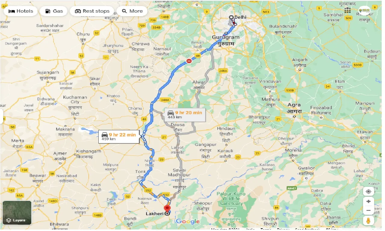 delhi-to-lakheri-round-trip