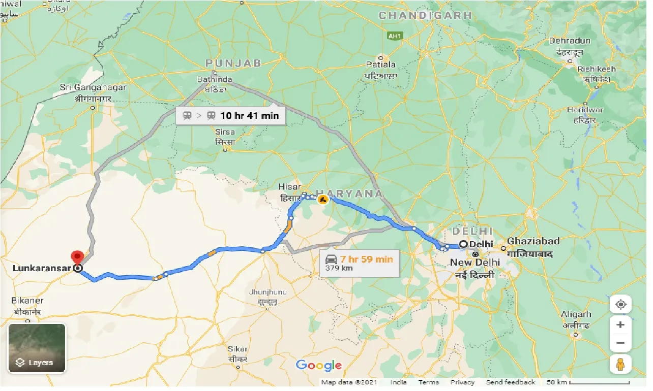 delhi-to-lunkaransar-taxi