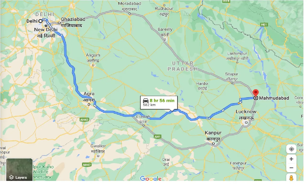 delhi-to-mahmudabad-one-way