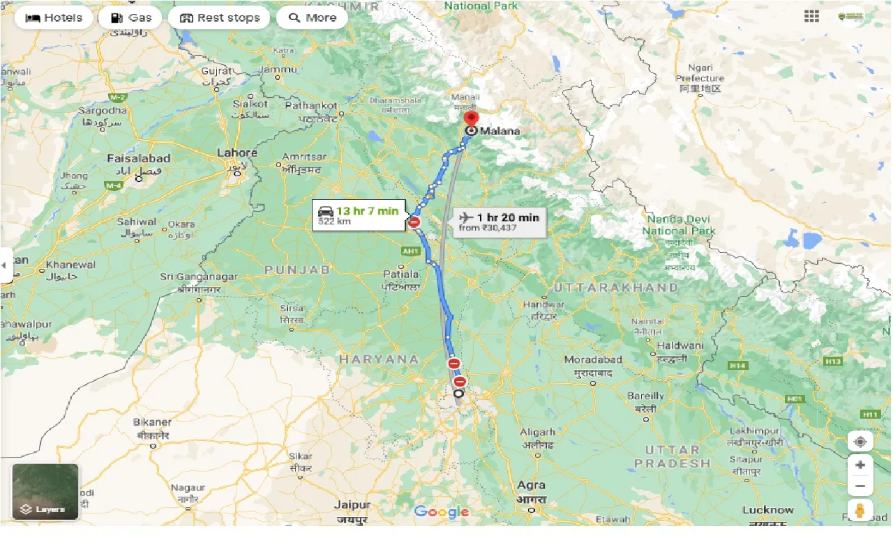delhi-to-malana-one-way
