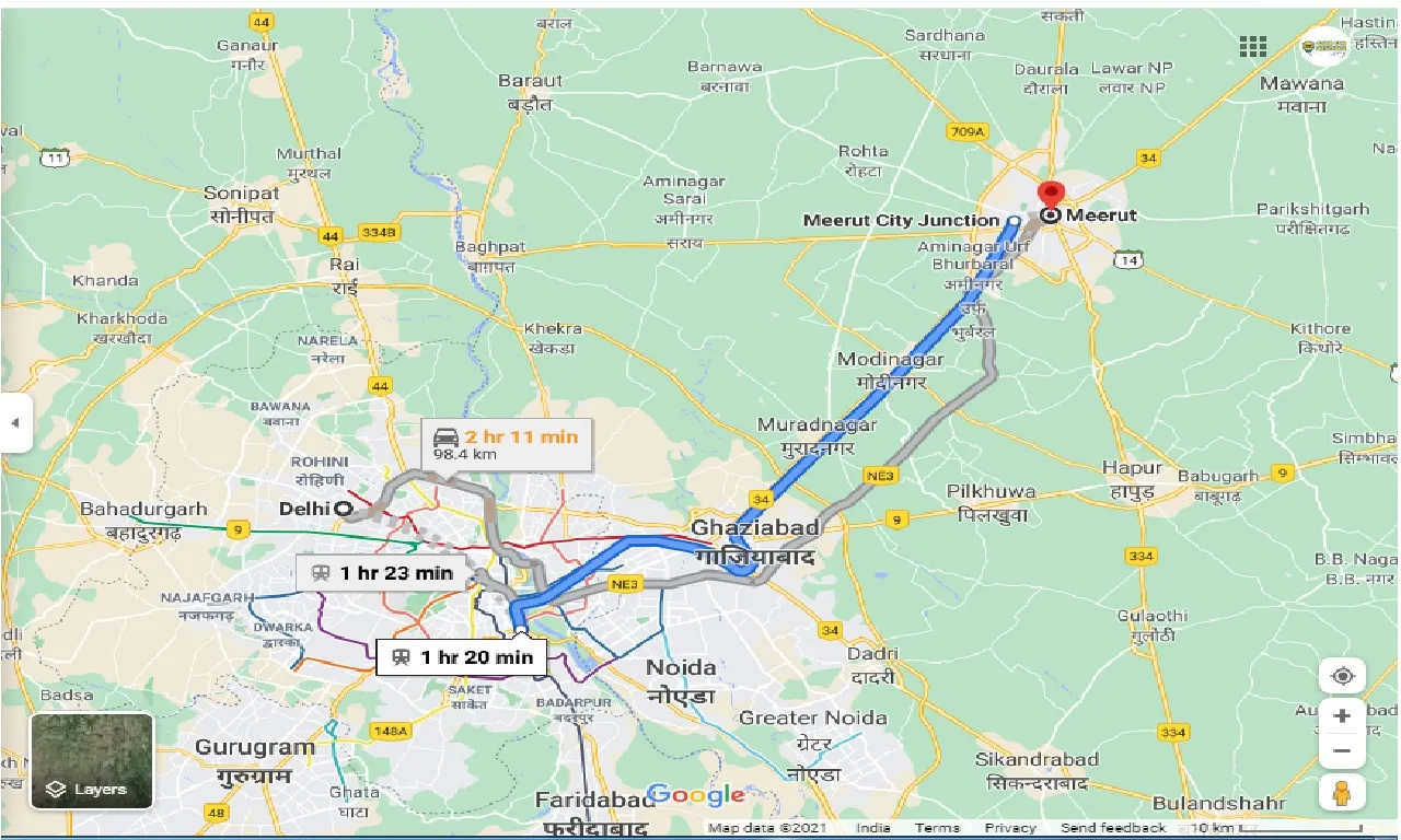 delhi-to-meerut-round-trip