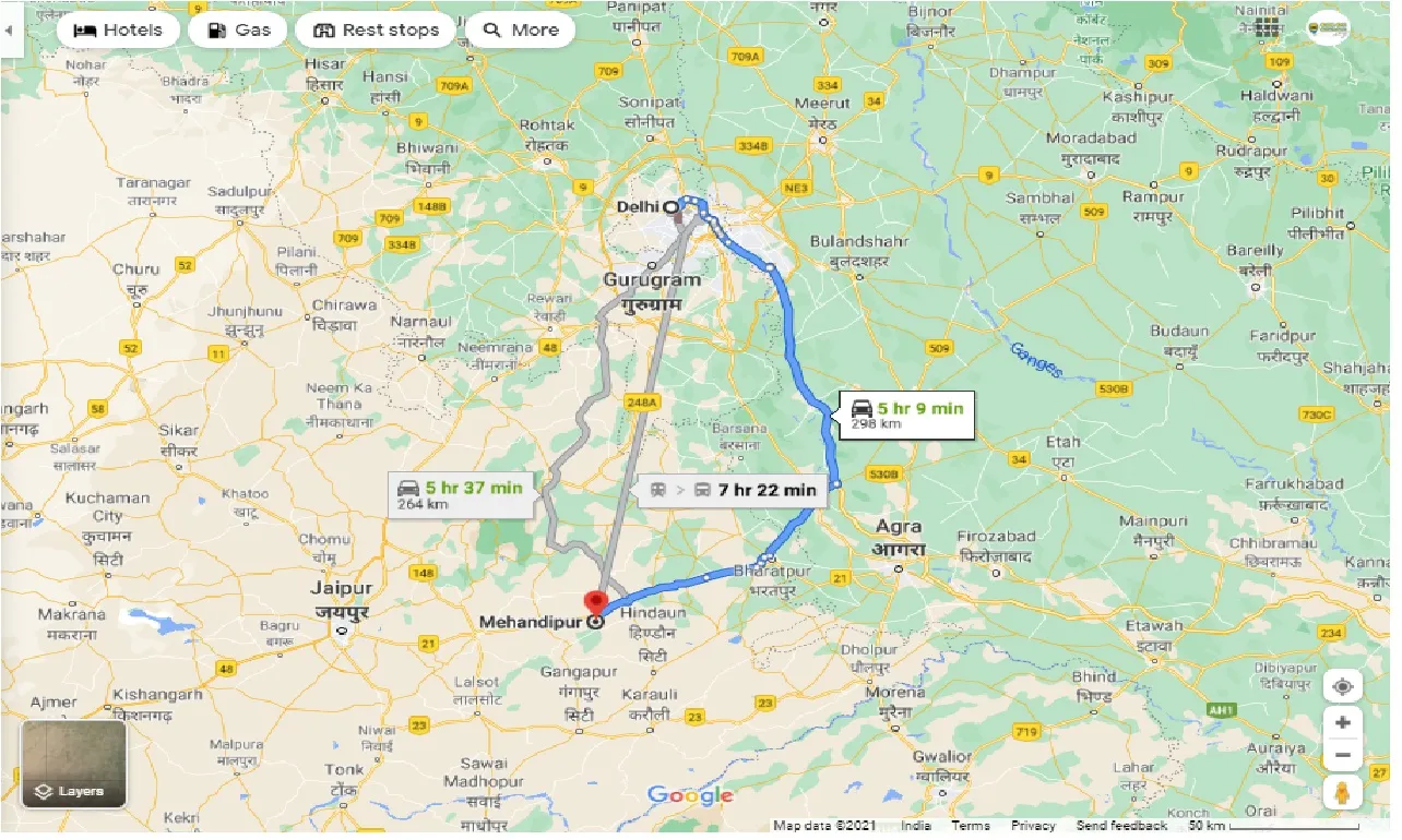 delhi-to-mehandipur-round-trip