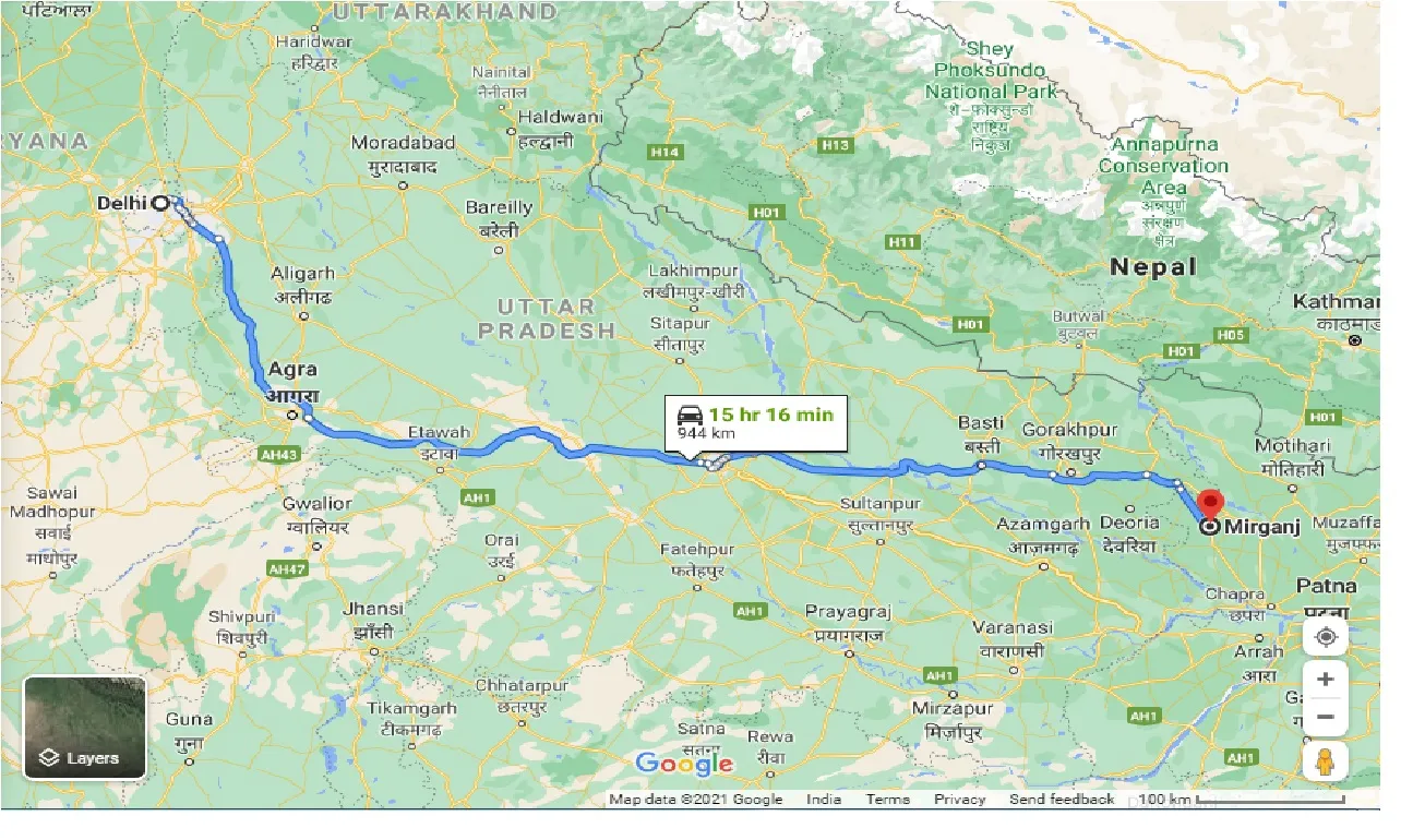 delhi-to-mirganj-one-way