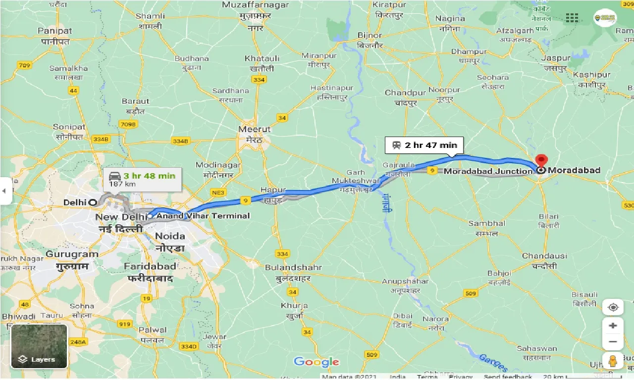 delhi-to-moradabad-round-trip
