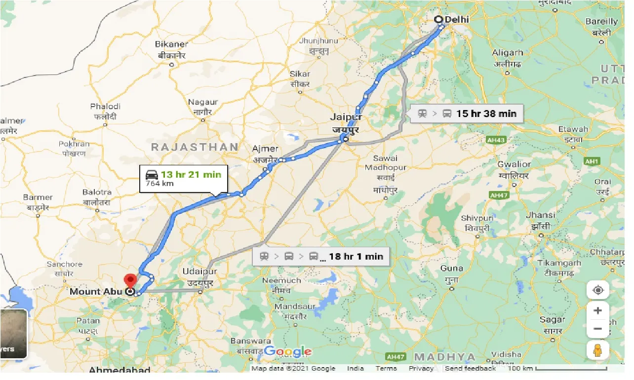 delhi-to-mount-abu-one-way