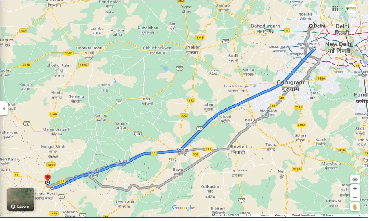 delhi-to-narnaul-one-way