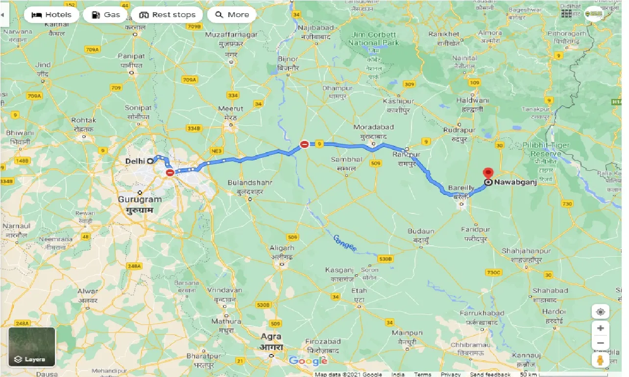 delhi-to-nawabganj-one-way