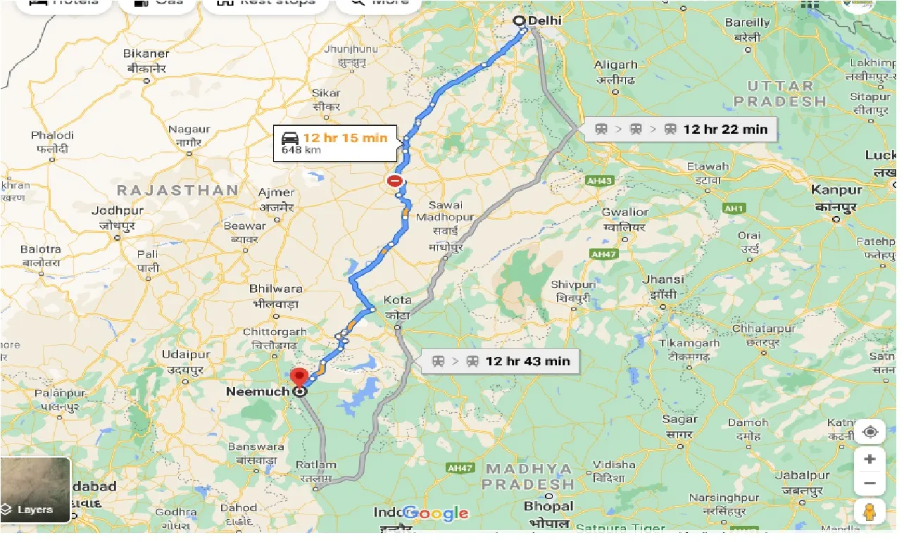 delhi-to-neemuch-taxi